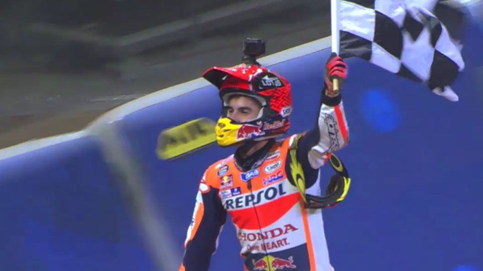 Marc Marquez ketika menjuarai Superprestigio Dirt Track Superfinal 2016 Copyright: &copy; crash.net